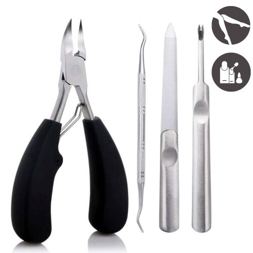 Professioneller Nagelknipser und Nagelhautschneider für Maniküre/Pediküre mit Maniküre-Set – 4-teilig 122152330