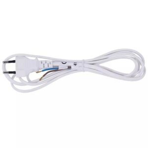 Szerelhető vezeték dugvillával, 2*0,5mm, 2 méter. 122153151 - Szerelt hálózati kábel