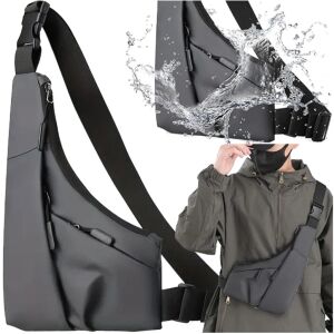 Plecak boczny na ramię torba miejska sportowa męska damska szara