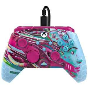 PDP Rematch Glow Advanced vezetékes kontroller Xbox Series X|S, Xbox One és PC-hez, Blue Tide dizájn - PDP Kontroller