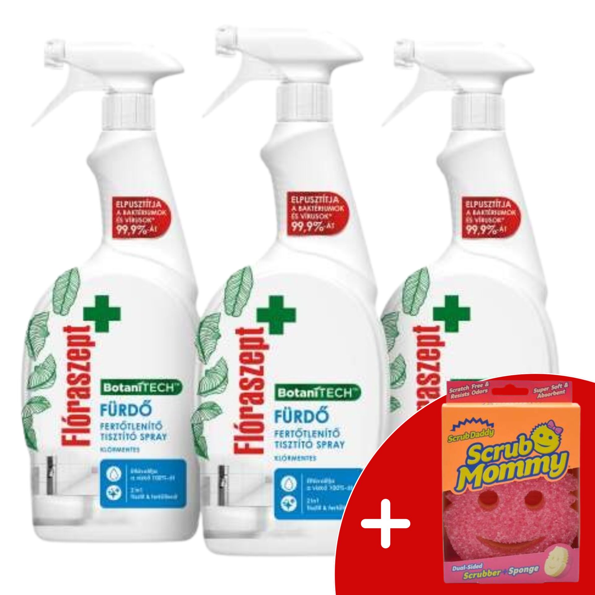E-shop Flóraszept Botanitech Kúpeľový dezinfekčný čistiaci sprej 3x700ml...