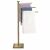 Springos gold towel rack with rotating arms and multiple towels