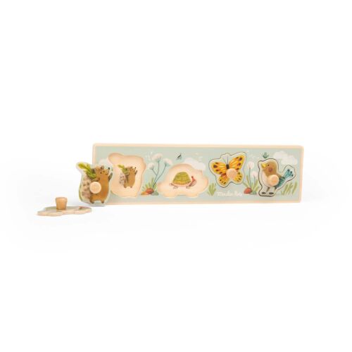 Fa puzzle 4 állat, Moulin Roty 162523669 - Baba puzzle