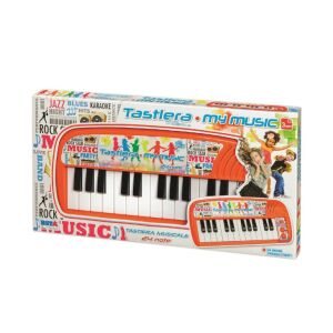 Narancssárga My Music 24 billentyűs zenei billentyűzet játék gyerekeknek, 24 előre rögzített dallal - Zenélő játék
