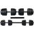 Funfit 4in1 40kg set greutati ajustabile: gantere si bara