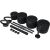 Funfit 4in1 40kg set greutati ajustabile componente: gantere, manere kettlebell, conector bara