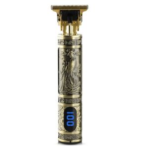 Akkus trimmer, RAF R431, digitális kijelző, 4 távtartó, 4.5x15cm, antik arany