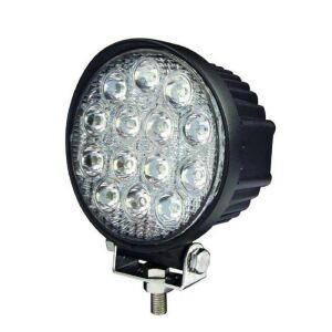 Proiector LED Auto Offroad 42W/12V-24V, 3080 Lumeni, Rotund, Spot Beam 30 Grade, 14x3W LED Epsitar s vysokou intenzitou, IP 67, 6000K, 117 x 117 x 70 mm - Pracovné svetlá