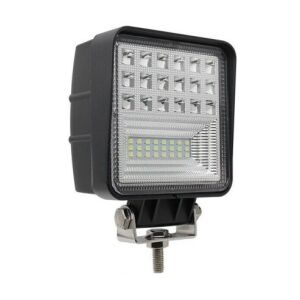 Proiector LED Auto Offroad 7D 63W, zbliżenie kwadratowej lampy roboczej LED - Lampa robocza