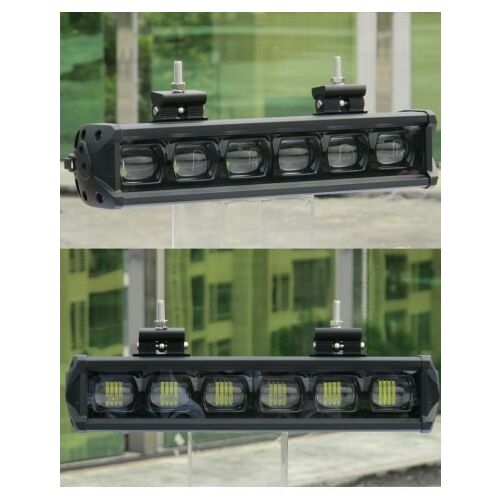 Listwa LED, 120W, 6D, 12V-24V, 12960 lumenów, 28 cali, 70 cm, czarna, 48 diod LED CREE, kombinowany wzór wiązki, spot i flood