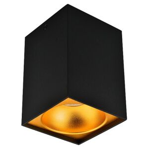 Avide GU10 Quadratische Deckenleuchte in Schwarz und Gold - Deckenleuchten