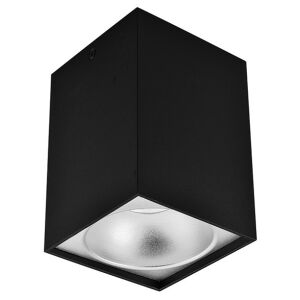 Avide GU10 Quadratische Deckenleuchte, Schwarz-Silber, 97mm x 140mm - Deckenleuchten