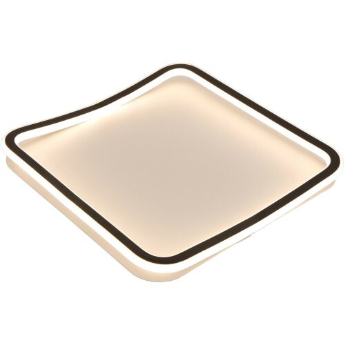 Avide Design Cole LED Deckenleuchte, weiß, quadratisch, modern, minimalistisch, Fernbedienung