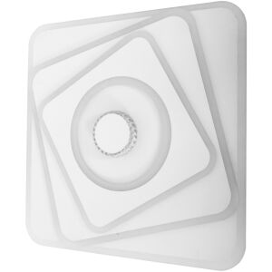 LED таванна лампа Avide Design Ewa, модерен квадратен дизайн с бяло покритие, 100W, дистанционно управление - Лампи и осветление