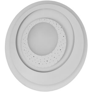 Avide Design Leila 80W LED Deckenleuchte, modern, rund, weiß, mit Fernbedienung - Deckenleuchten