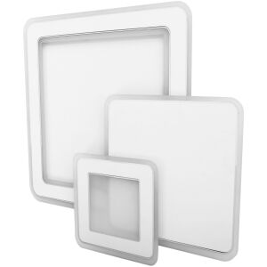 Avide Design Sophie LED Deckenleuchte, quadratisch, weißer Rahmen, modern, minimalistisch, 3 Größen - Deckenleuchten