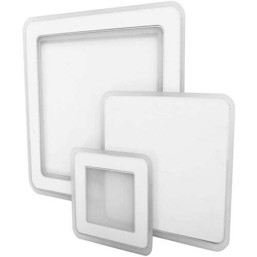 Avide Design Sophie LED Deckenleuchte, quadratisch, weißer Rahmen, modern, minimalistisch, 3 Größen