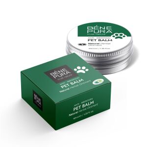 Bene Pura Balzam proti podráždeniu pre domáce zvieratá s plantainom, 40ml, prírodný bylinný balzam, pre psov a mačky, upokojuje svrbivú a podráždenú pokožku, chráni labky, nos a pokožku pred podráždením - Chov zvierat