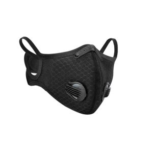 Masca de Protectie pentru Copii, Neagra, Sport, cu Filtru de Carbon, 2 Valve 122210737 - Edzőmaszk