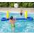 Kids playing volleyball on Bestway inflatable volleyball set in a pool