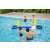 People playing volleyball on Bestway inflatable volleyball set in a pool