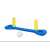 Bestway inflatable volleyball set with ball, blue and yellow, 266x64cm