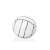 Bestway inflatable volleyball, white