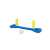 Bestway inflatable volleyball set with ball, blue and yellow, 266x64cm