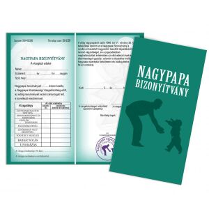 Vicces Nagypapa Bizonyítvány, tökéletes ajándék nagypapának - Vicces ajándék