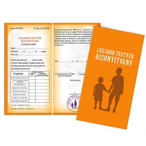 Vicces Legjobb Testvér Bizonyítvány, egyedi ajándék testvéreknek - Vicces ajándék