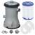 Bestway pool filter pump set with filter cartridge and accessories