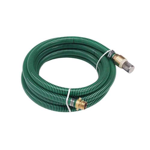 Set de furtun de aspirație de 7 metri pentru pompe cu supapă de sens unic din alamă, 1 inch