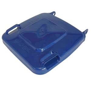 Szemetes Kuka Tető - Hulladékgyűjtő Edény Fedél - 120l - Kék + 2db Rögzítő Stift - (SPH)