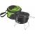 Fieldmann FZG 1003 portable charcoal grill with green carrying bag, 25cm grilling surface