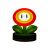 Eingeschaltetes Super Mario Fire Flower Icon Nachtlicht