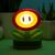 Eingeschaltetes Super Mario Fire Flower Icon Nachtlicht