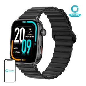 Smartwatch Colmi C8 Max, čierny, magnetický remienok, zobrazuje čas a upozornenia - Colmi Inteligentné hodinky