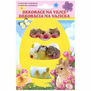 Húsvéti zsugorfólia matrica tojásokhoz - 12 darabos - nyuszik