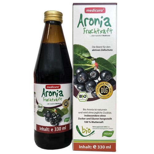 Medicura BIO Fekete Berkenye, Arónia 100%-os Juice 330 ml 122268786