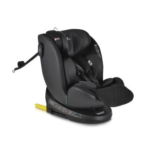 Cangaroo Castor I-Size 360°-ban forgatható ISOFIX gyermekülés, fekete, 40-150 cm-es babáknak és gyerekeknek - Cangaroo