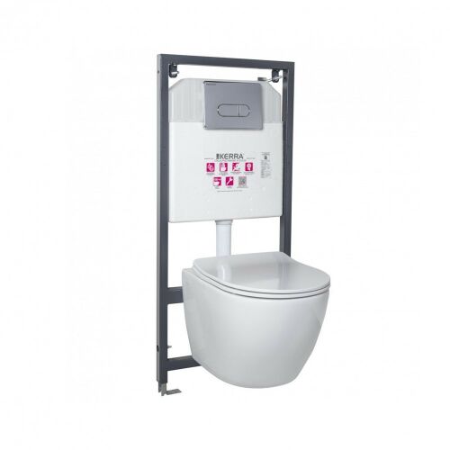 Delos Chrome falba építhető WC tartály szett 122278868