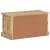 Hátsó nézet a vidaXL mangófa cipőtároló padra