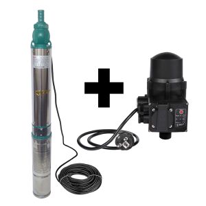 Pompă submersibilă de puț adânc DDT QJD120-1.5 cu presostat electronic - DDT Pompe submersibile
