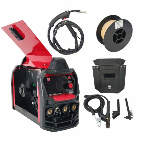 Mașină de sudură DDT-2004 MIG/MMA cu bobină de sârmă, torță și accesorii