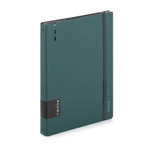 Gyűrűskönyv A/4, 4 gyűrűs, lefűzhető lapokkal , 90 lap (vonalas, pontozott és üres), VERDE, mélyzöld 122318133 - Gyűrűs mappa