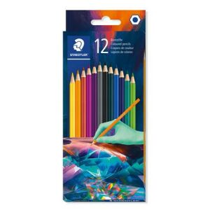 STAEDTLER 12 színű ceruzakészlet, hatszögletű, rajzoláshoz és színezéshez - Toll & Ceruza