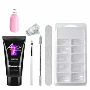 Set unghii acrilice cu gel Misscheering - 03 roz - 30 ml 122318962 - Unghii artificiale cu gel