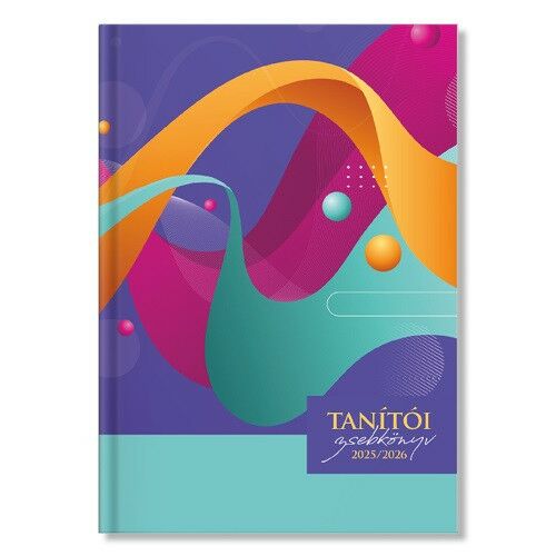 Tanítói zsebkönyv pd 2025-2026 papír Waves