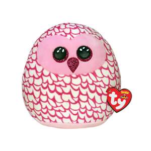 Ty Squish-a-Boos párna alakú plüss figura PINKY, 30 cm - rózsaszín bagoly 92984681 