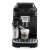 DeLonghi Magnifica Evo automatic coffee machine, black, making a latte